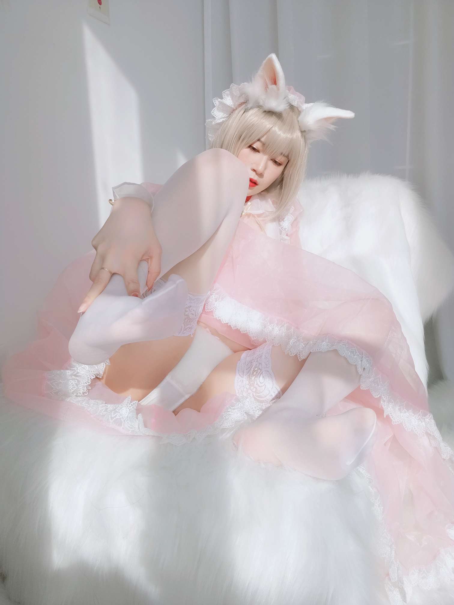[COSER美女]小姐姐白银 – 女仆小兔子2 