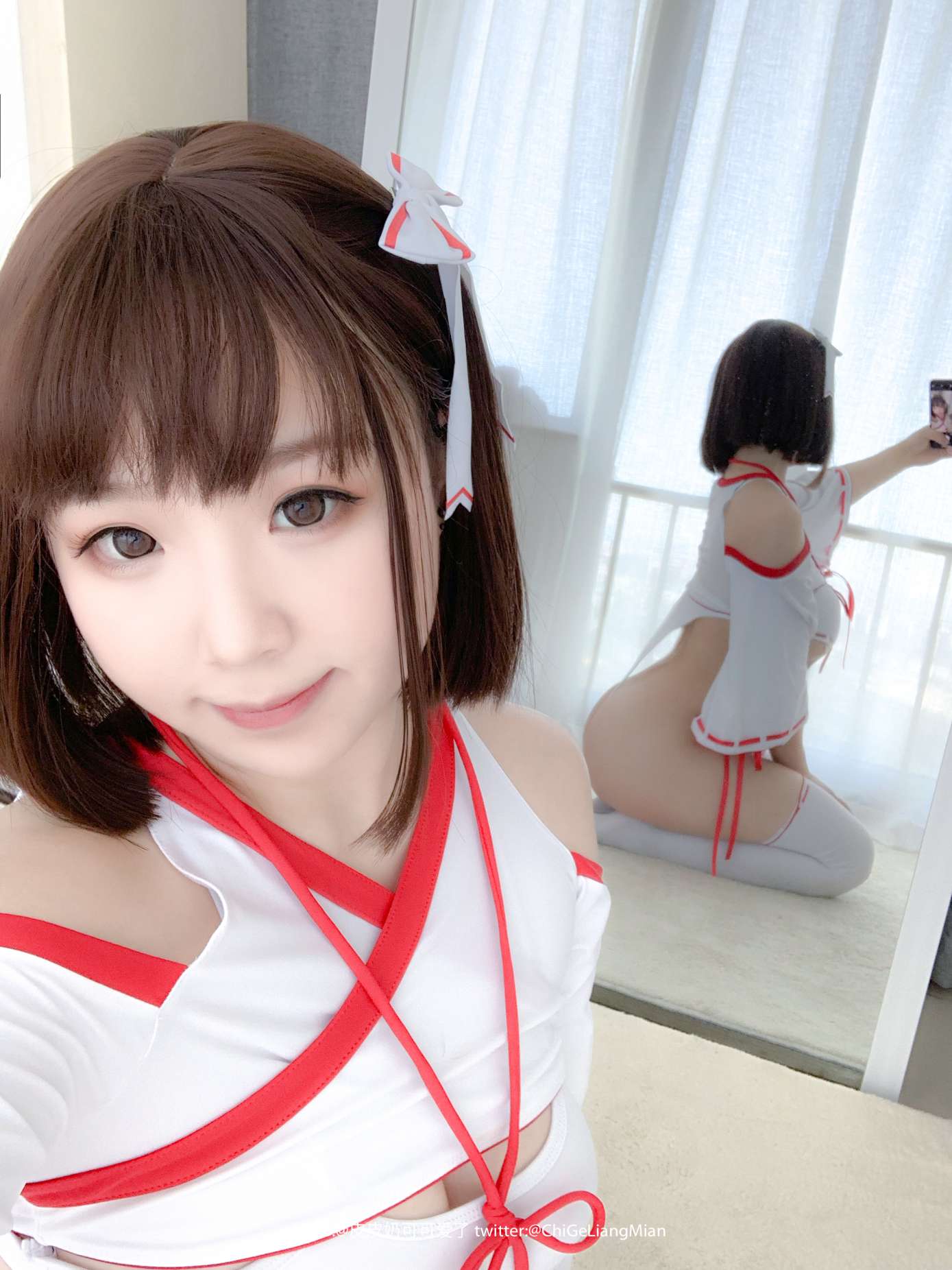 [COSER美女]小姐姐皮皮奶 – 高叉巫女4 