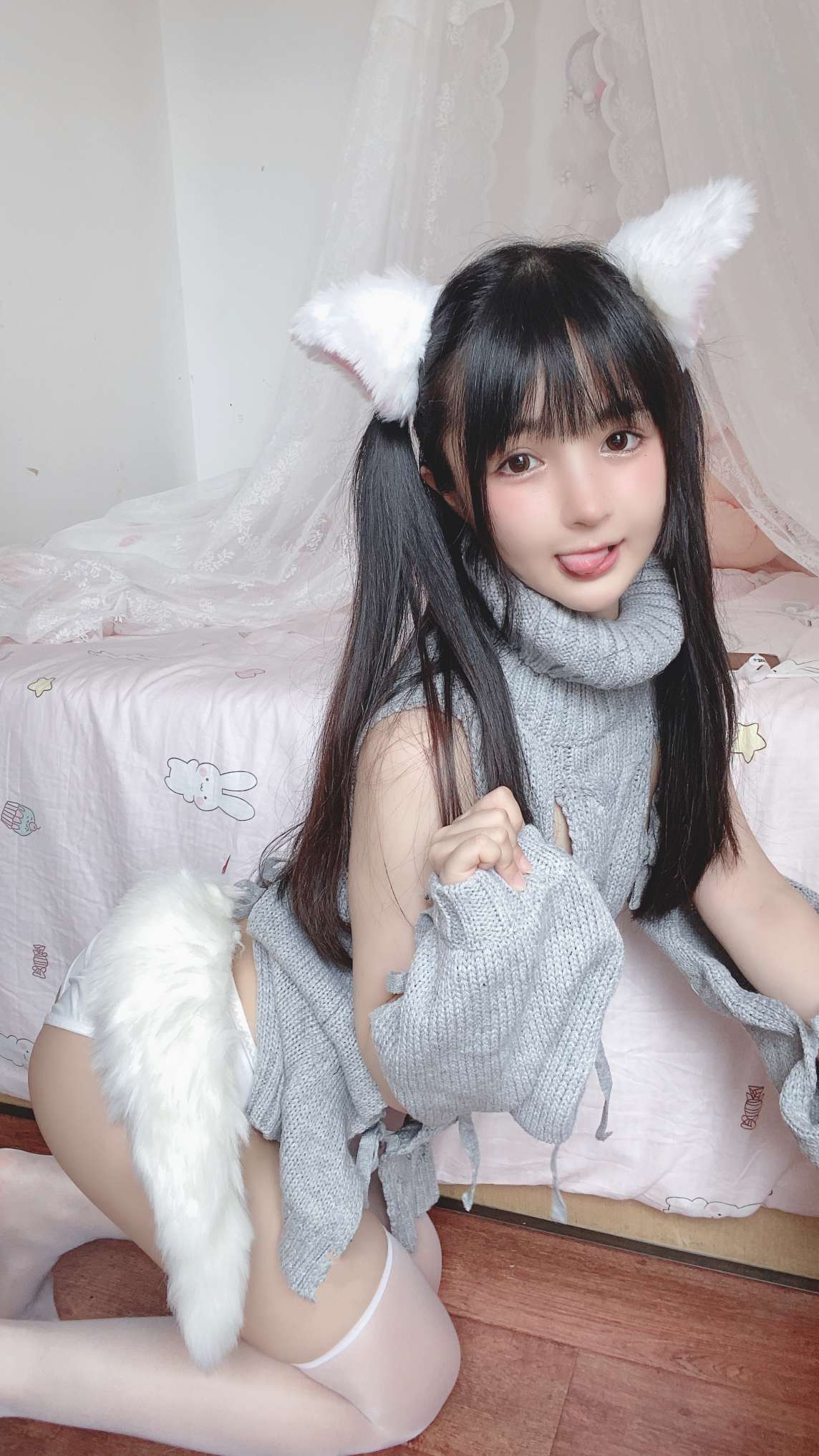[COSER美女]小姐姐桜井宁宁 – 白い猫ちゃん2 