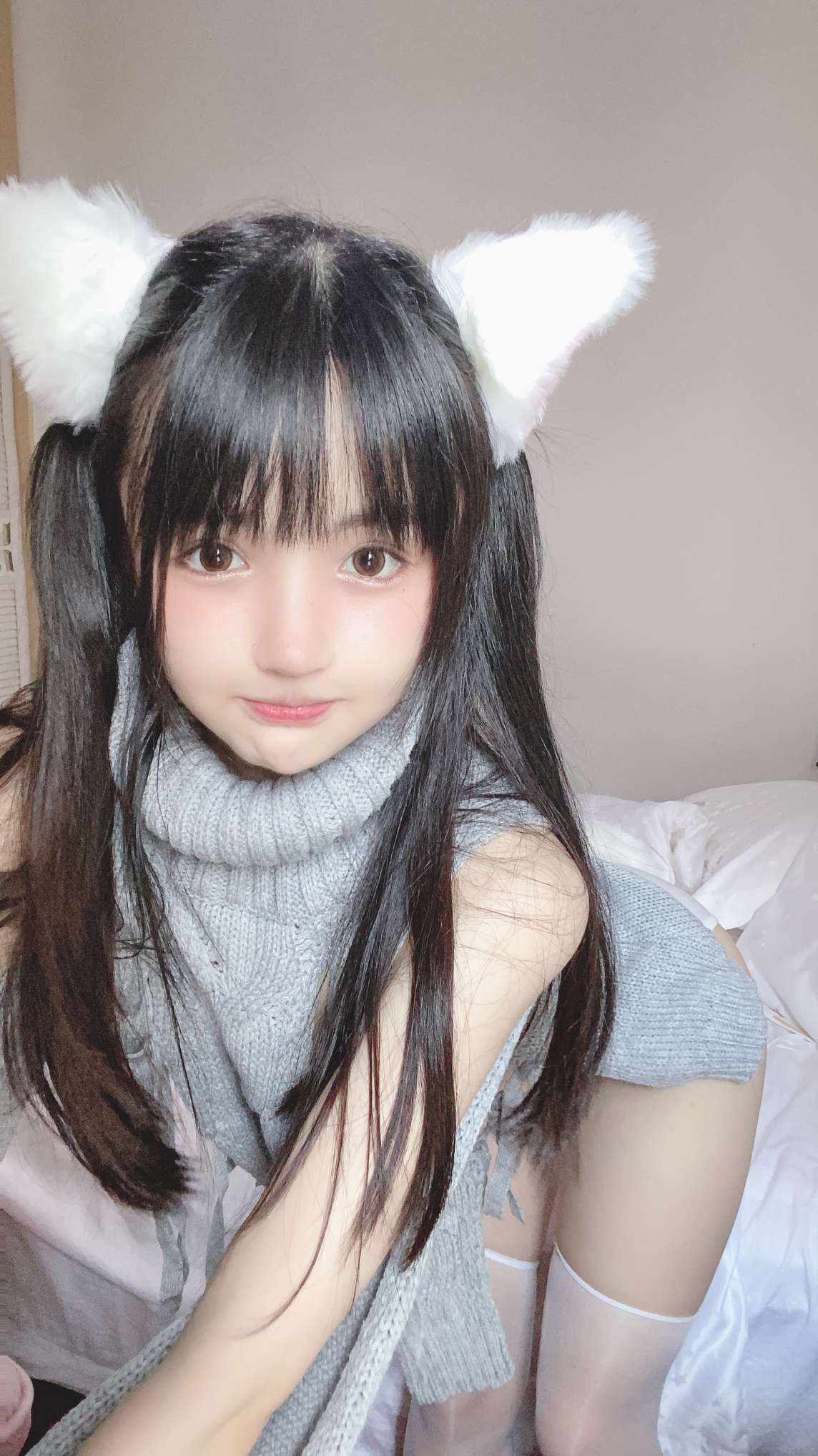 [COSER美女]小姐姐桜井宁宁 – 白い猫ちゃん3 