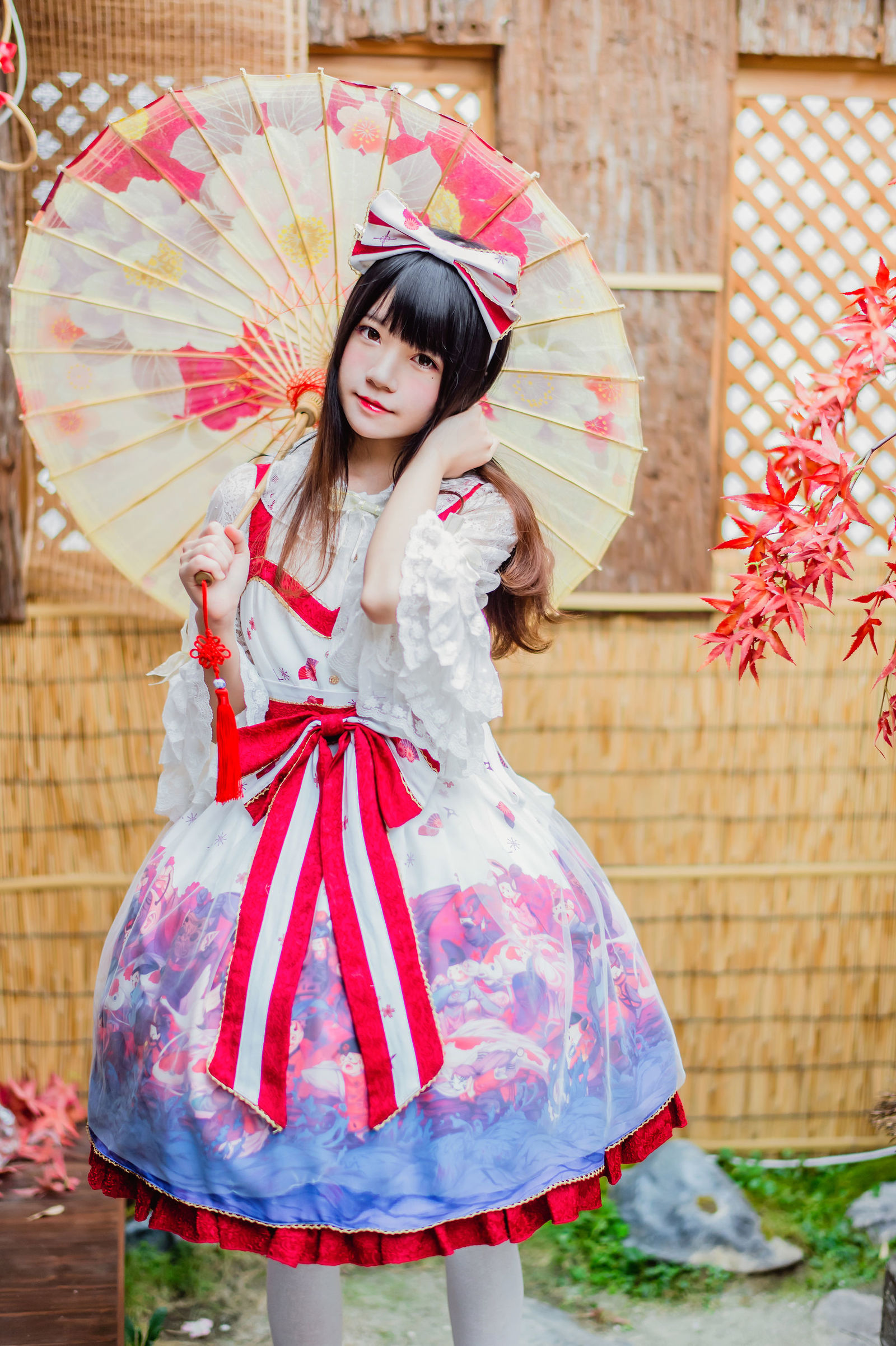 [网红COSER] 桜桃喵 - 和风lolita  写真套图2 