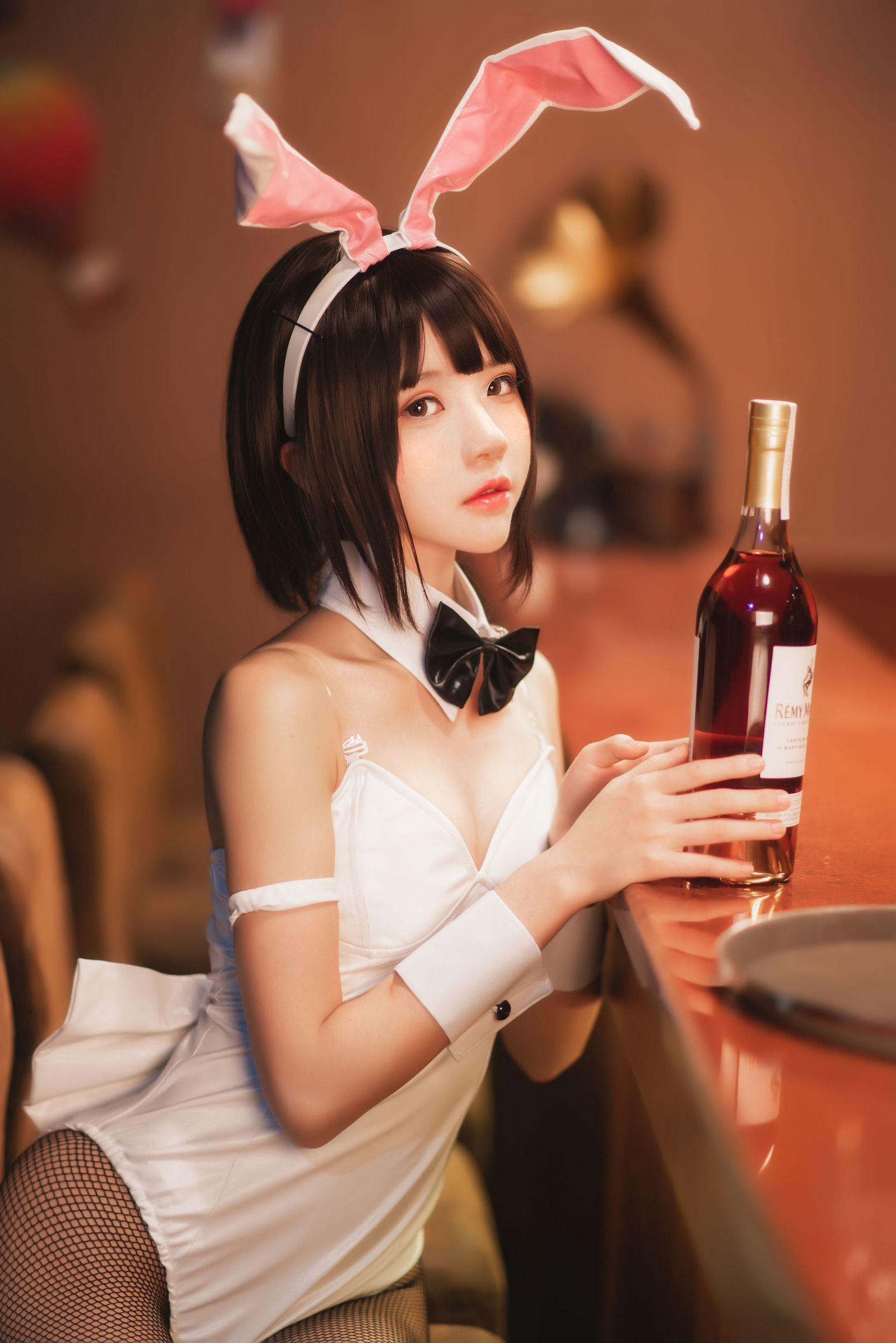 [网红COSER] 桜桃喵 - (加藤惠)兔女郎COS系列  写真套图3 
