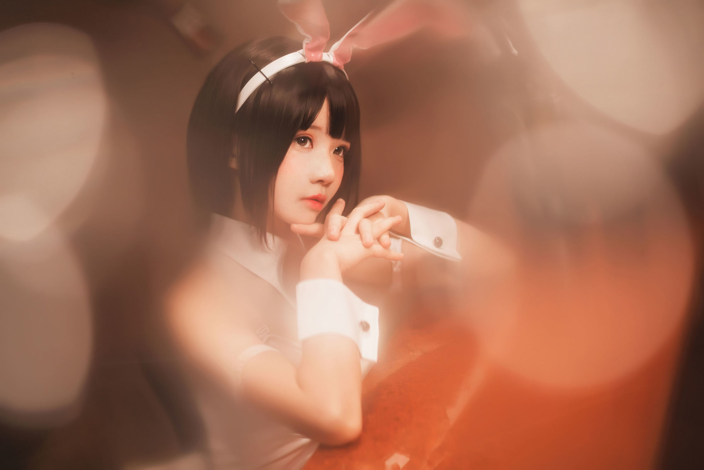 [网红COSER] 桜桃喵 - (加藤惠)兔女郎COS系列  写真套图1 