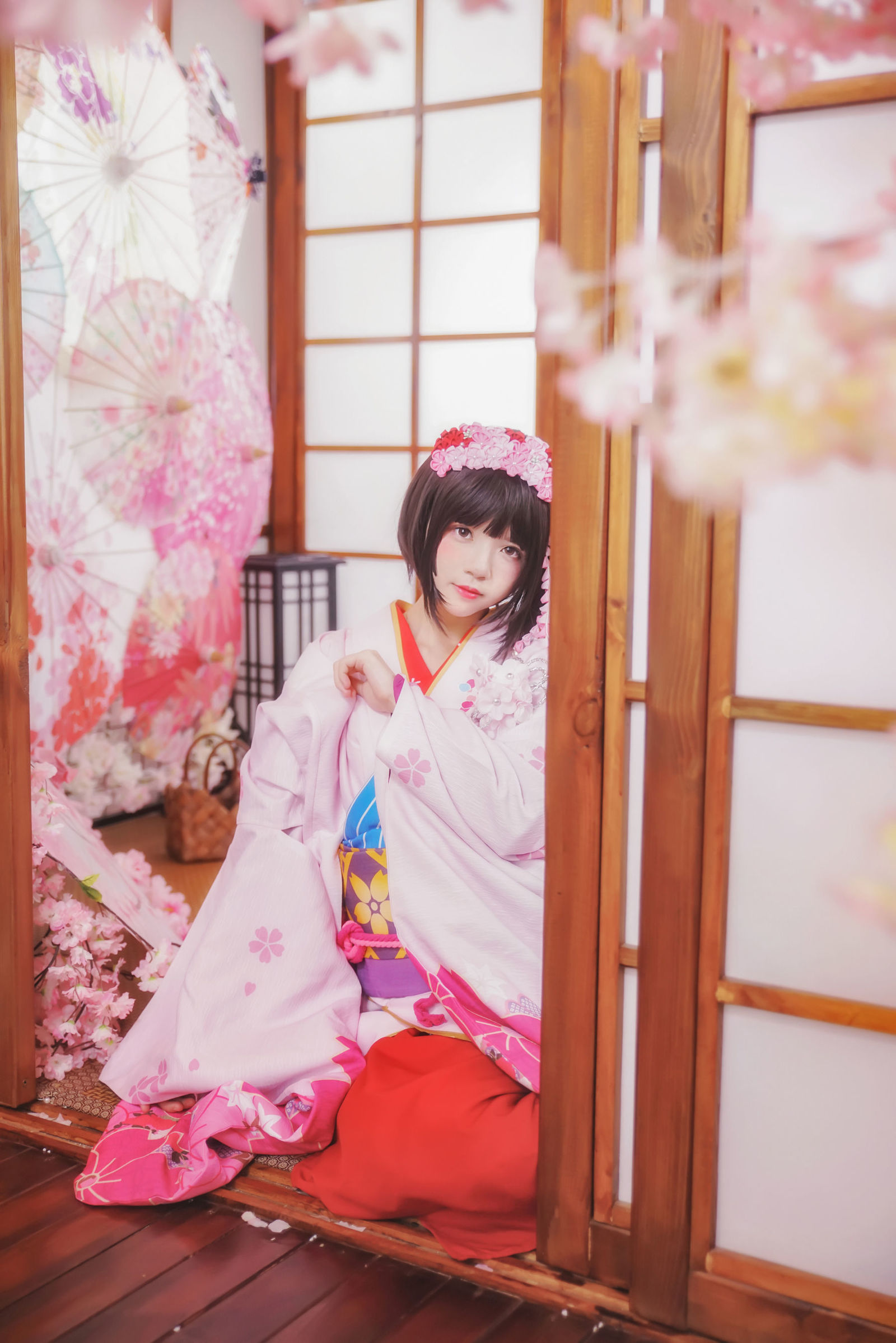 taotuhome[网红COSER] 桜桃喵 - (加藤惠)和服COS系列  写真套图第23张