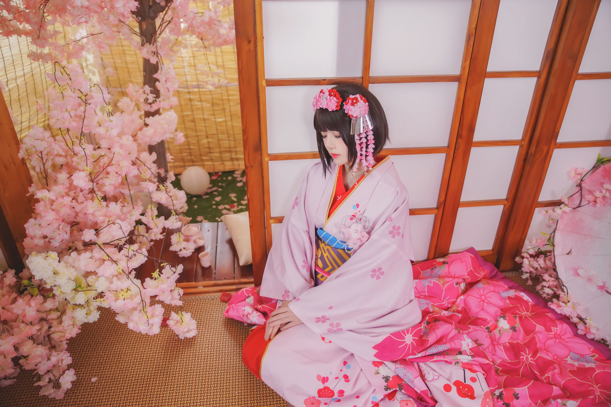taotuhome[网红COSER] 桜桃喵 - (加藤惠)和服COS系列  写真套图第20张