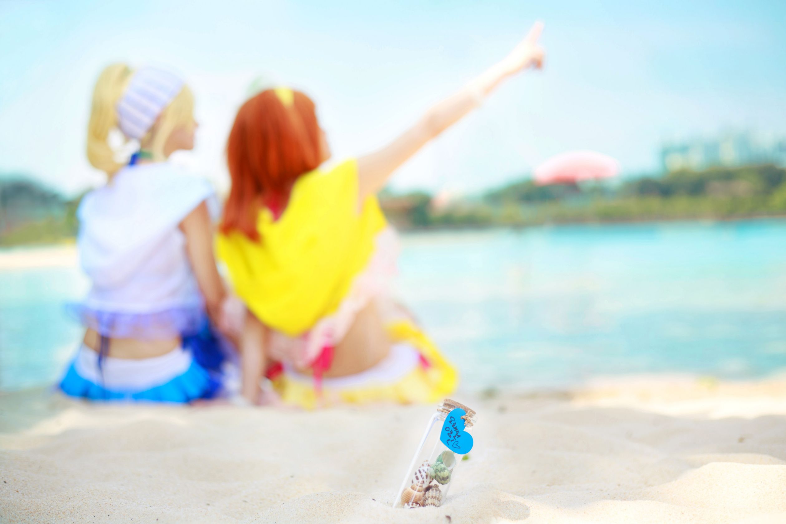 taotuhome[CosPlay] 夏色えがおで1、2、Jump! ~绘里和果果的沙滩 第4张