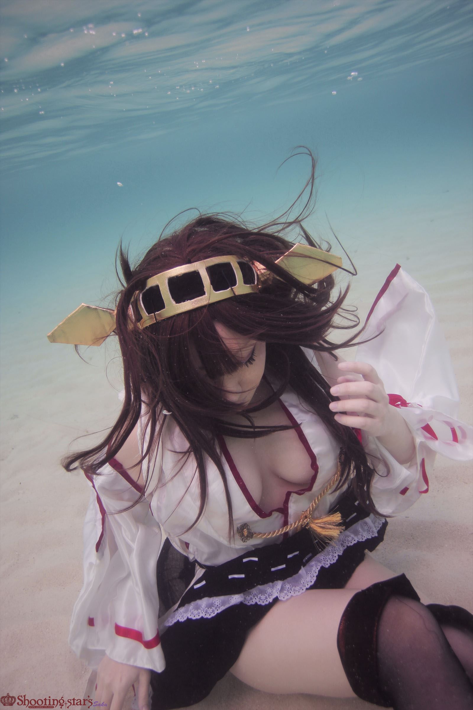 taotuhome[Cospley套图] Sexy Kongou from Kantai Collection under the water 之水下系列第21张