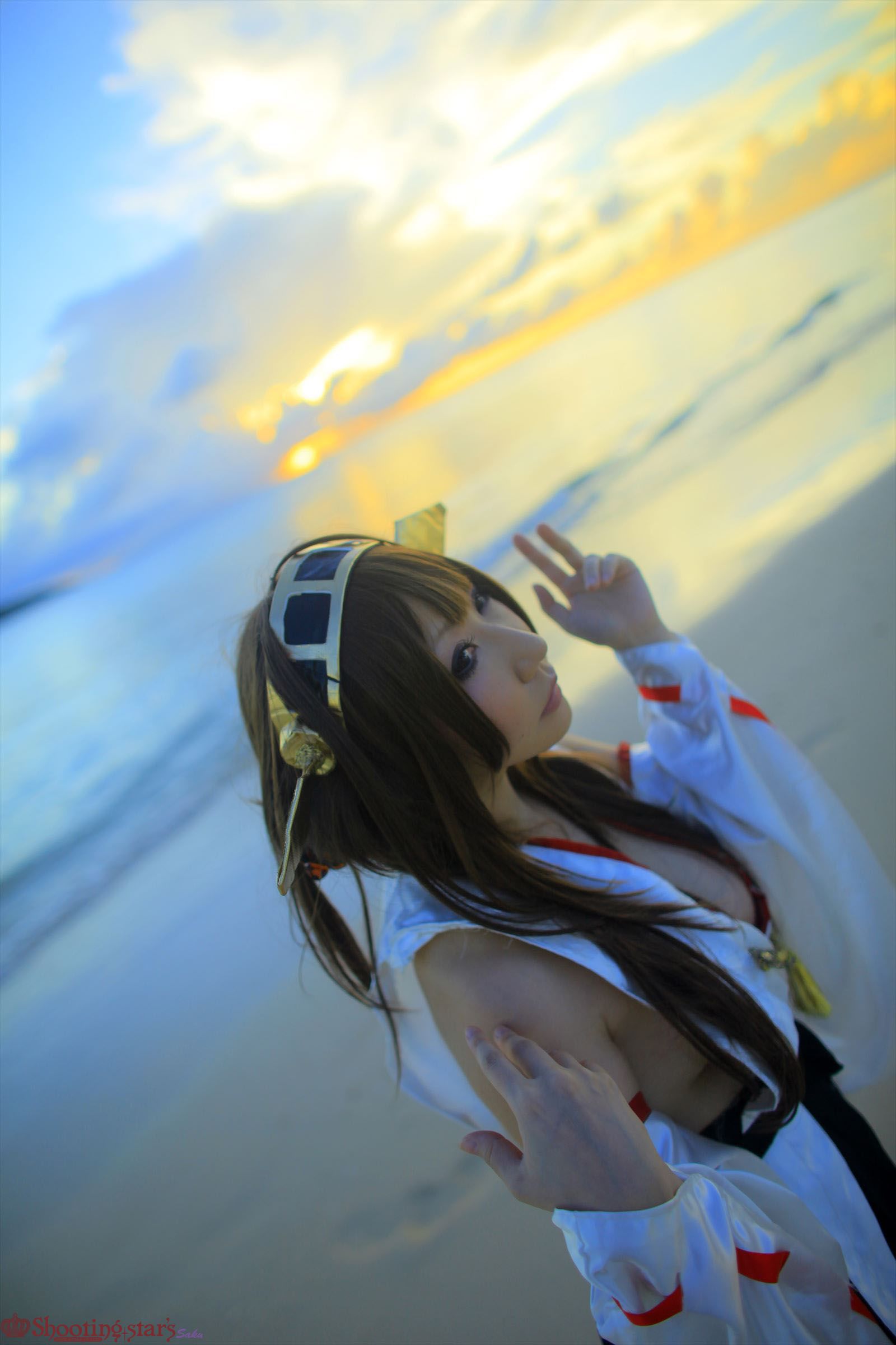 [Cospley] Sexy Kongou from Kantai Collection under the water 之海边系列 [56P]