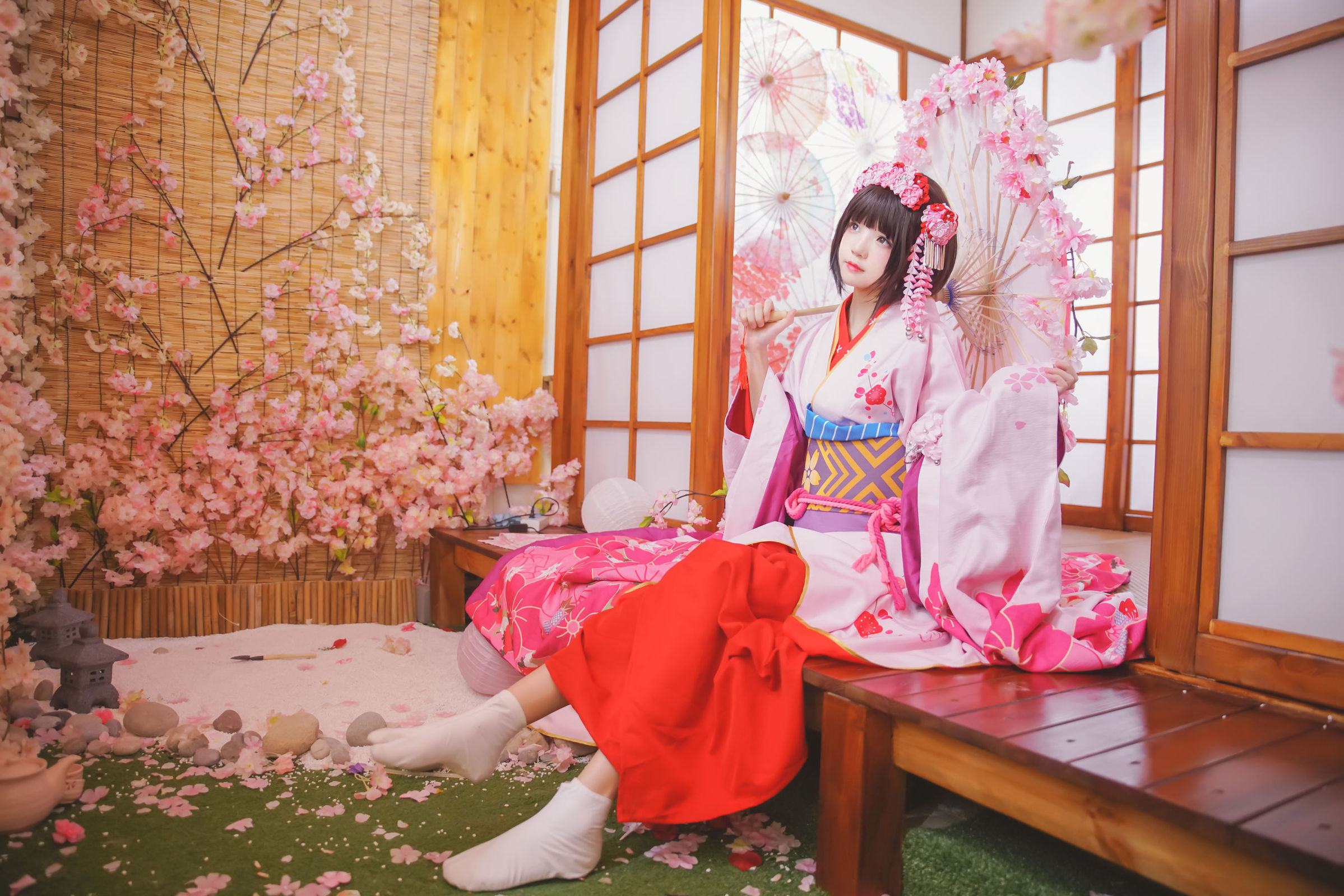 taotuhome[网红COSER] 桜桃喵 - (加藤惠)和服COS系列  写真套图第6张