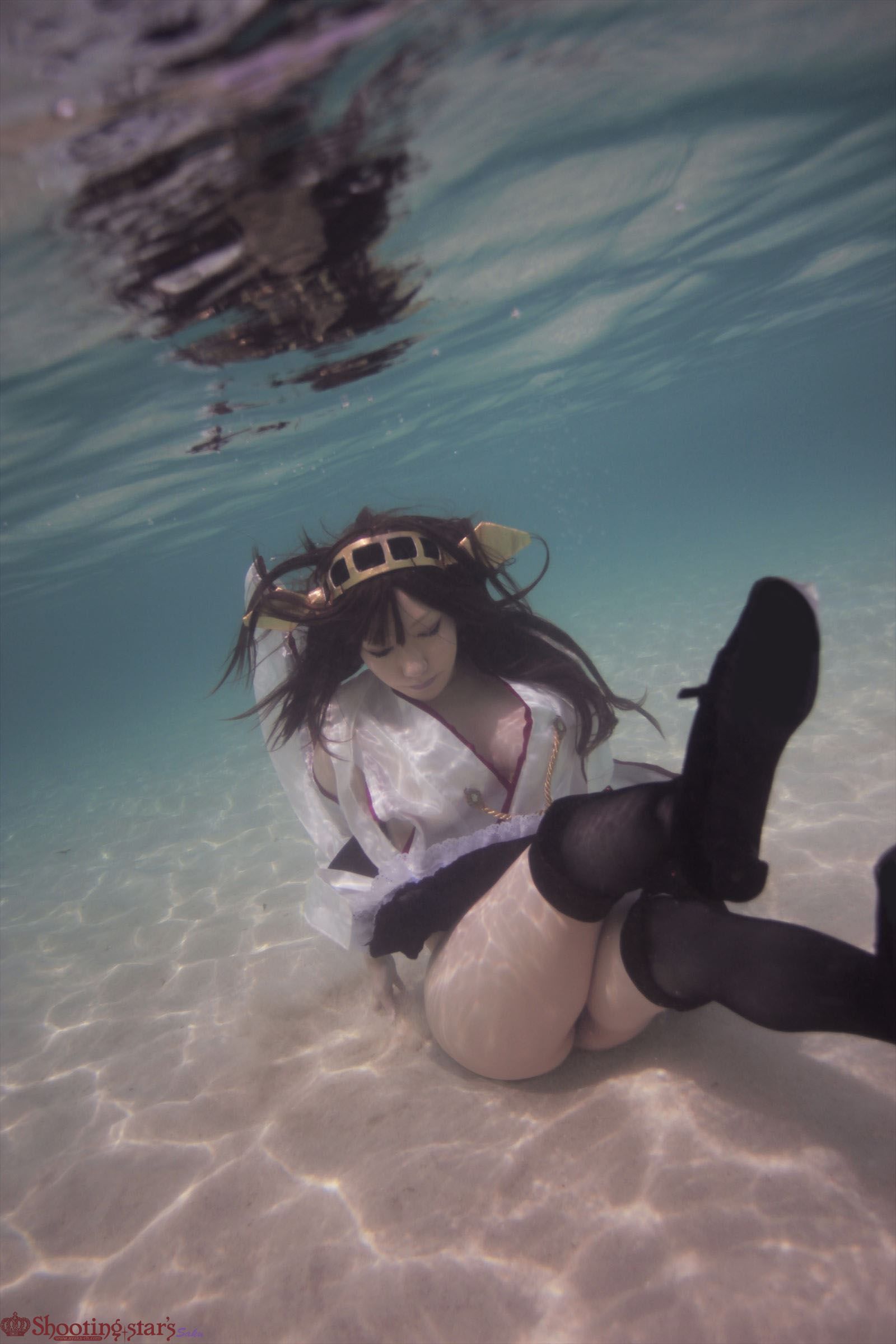 taotuhome[Cospley套图] Sexy Kongou from Kantai Collection under the water 之水下系列第10张