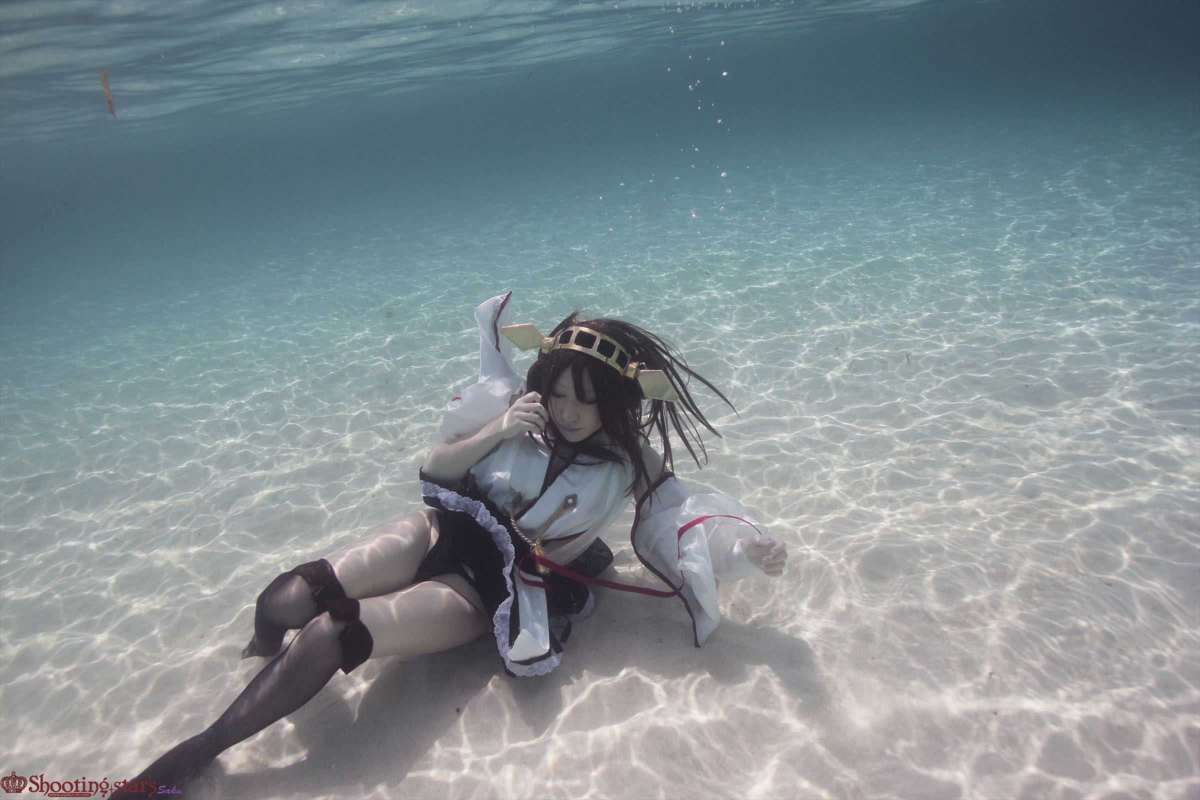 taotuhome[Cospley套图] Sexy Kongou from Kantai Collection under the water 之水下系列第50张