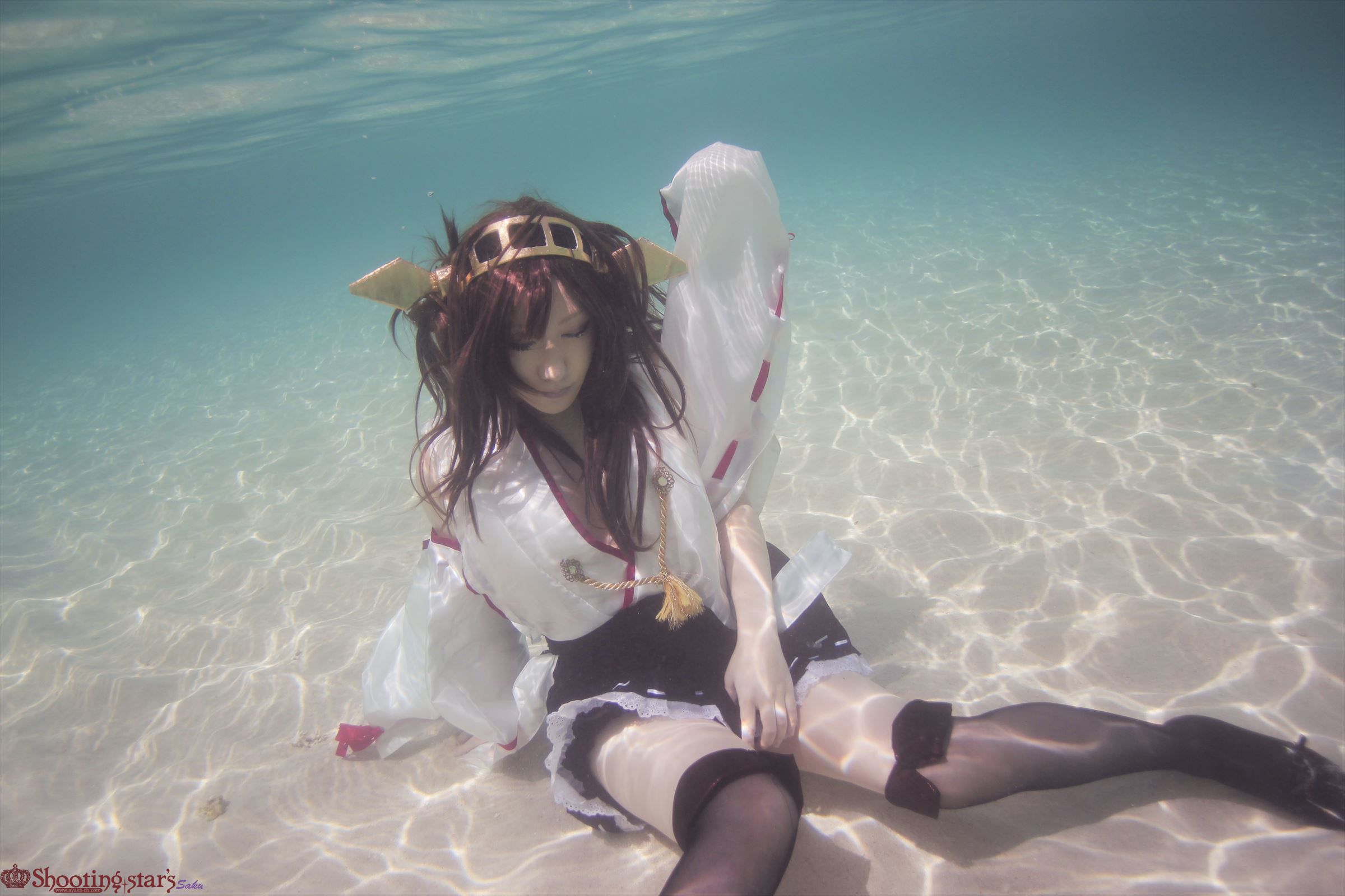 taotuhome[Cospley套图] Sexy Kongou from Kantai Collection under the water 之水下系列第25张