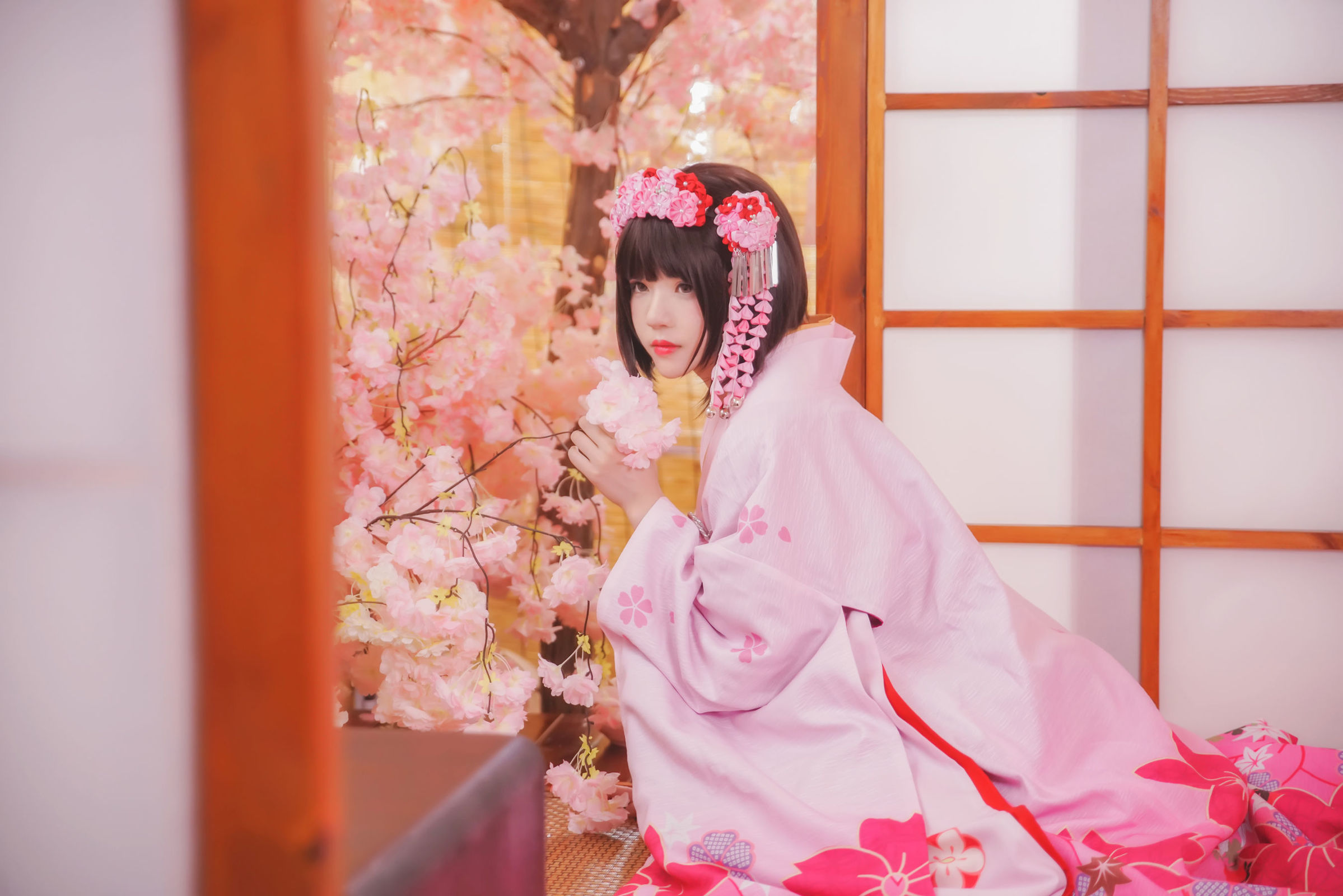 taotuhome[网红COSER] 桜桃喵 - (加藤惠)和服COS系列  写真套图第18张