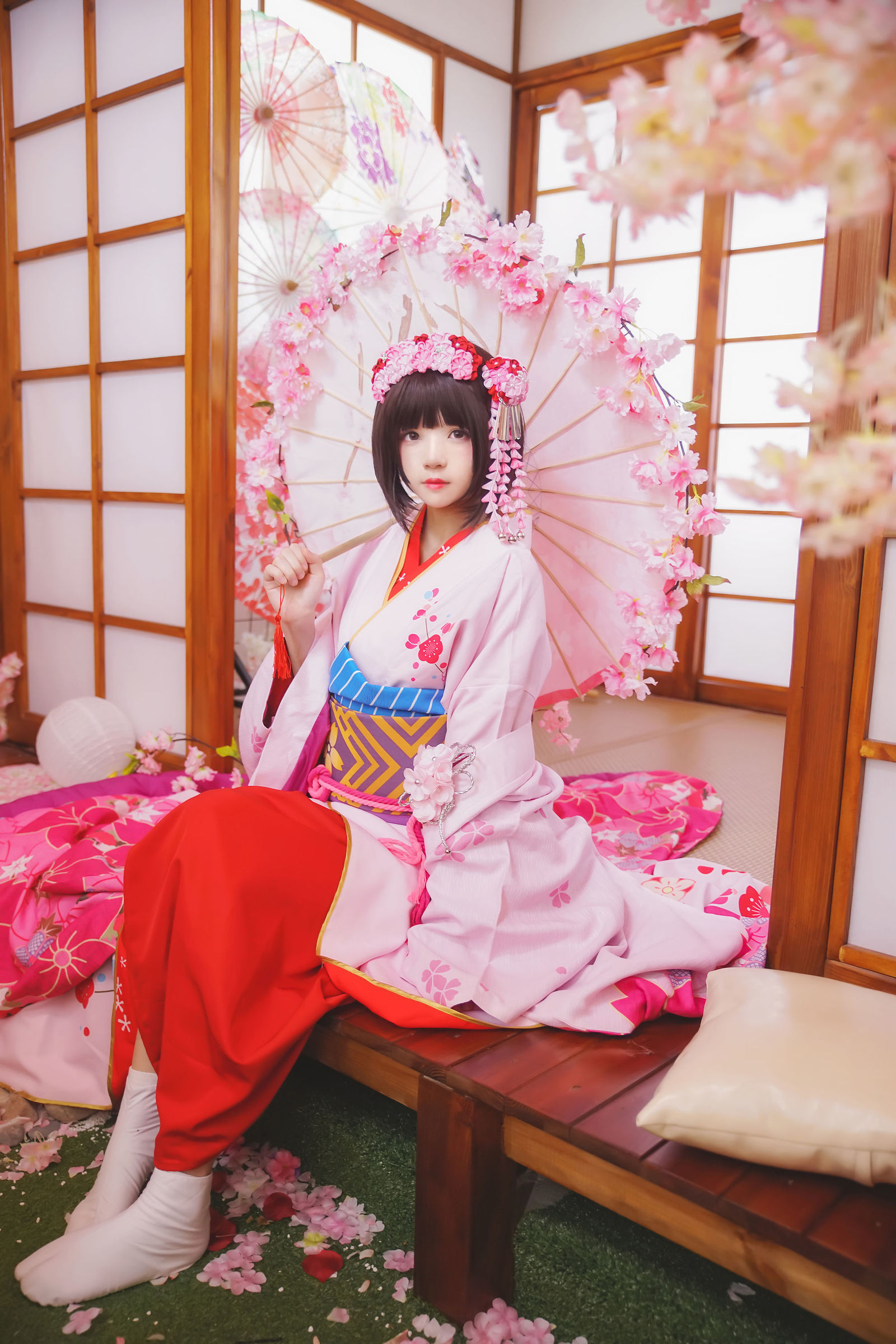 taotuhome[网红COSER] 桜桃喵 - (加藤惠)和服COS系列  写真套图第5张