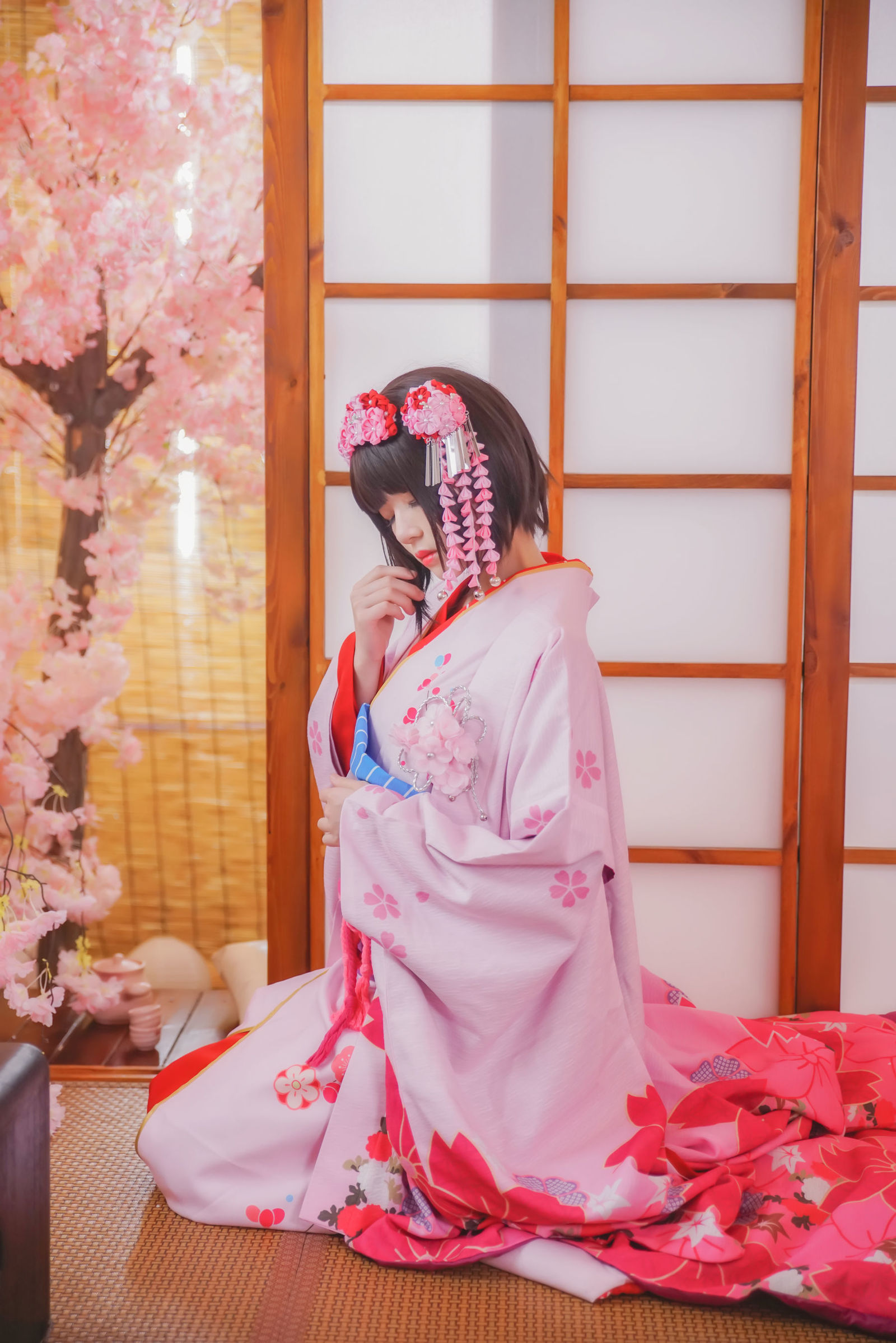 taotuhome[网红COSER] 桜桃喵 - (加藤惠)和服COS系列  写真套图第15张