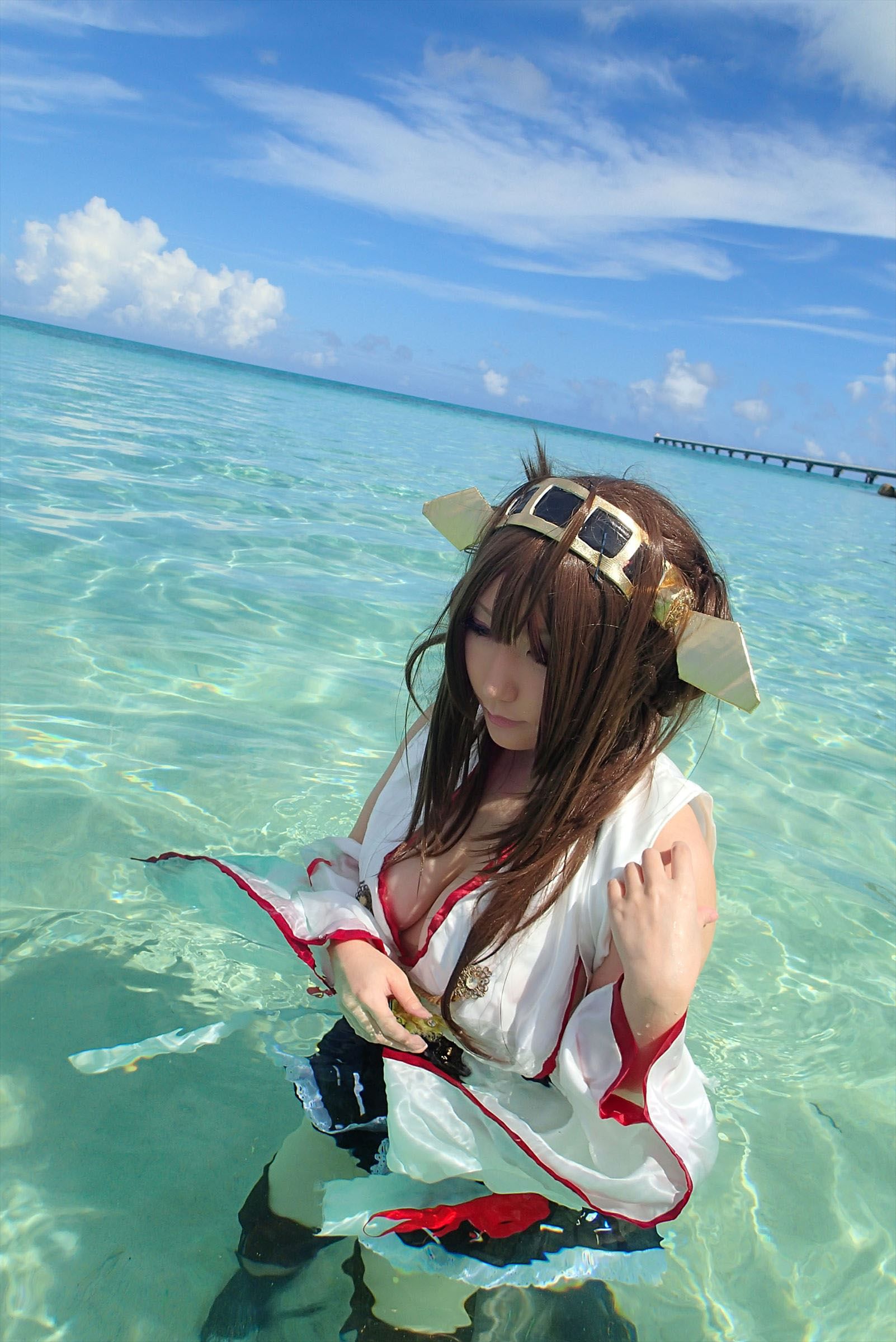 taotuhome[Cospley套图] Sexy Kongou from Kantai Collection under the water 之水下系列第71张