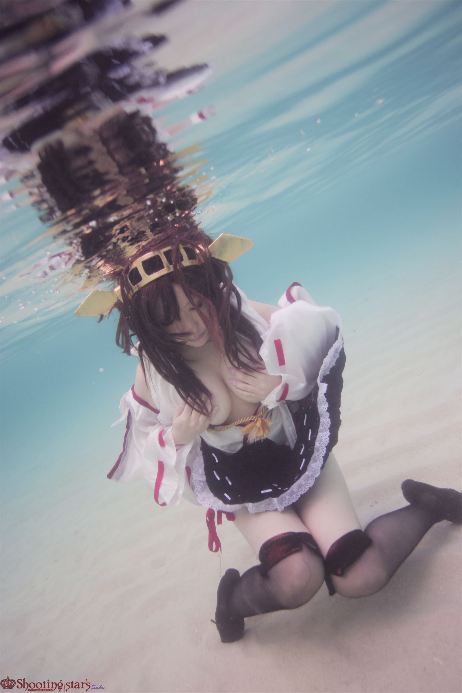taotuhome[Cospley套图] Sexy Kongou from Kantai Collection under the water 之水下系列第20张