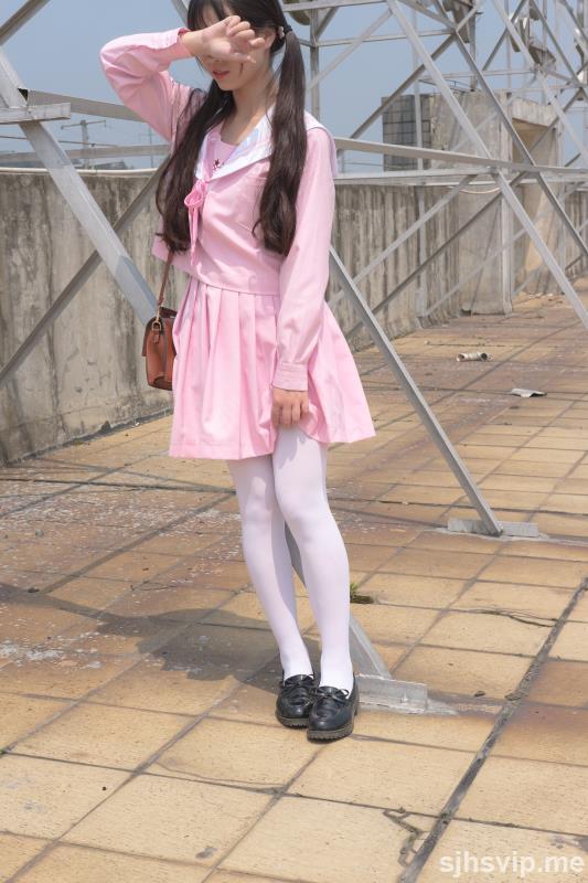 taotuhome[森萝财团] X-026 JK粉色校服白丝 萝莉丝袜写真套图第69张