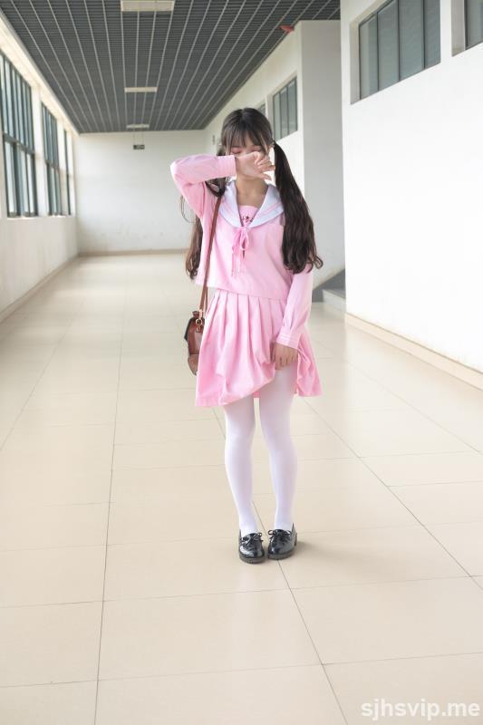 taotuhome[森萝财团] X-026 JK粉色校服白丝 萝莉丝袜写真套图第99张