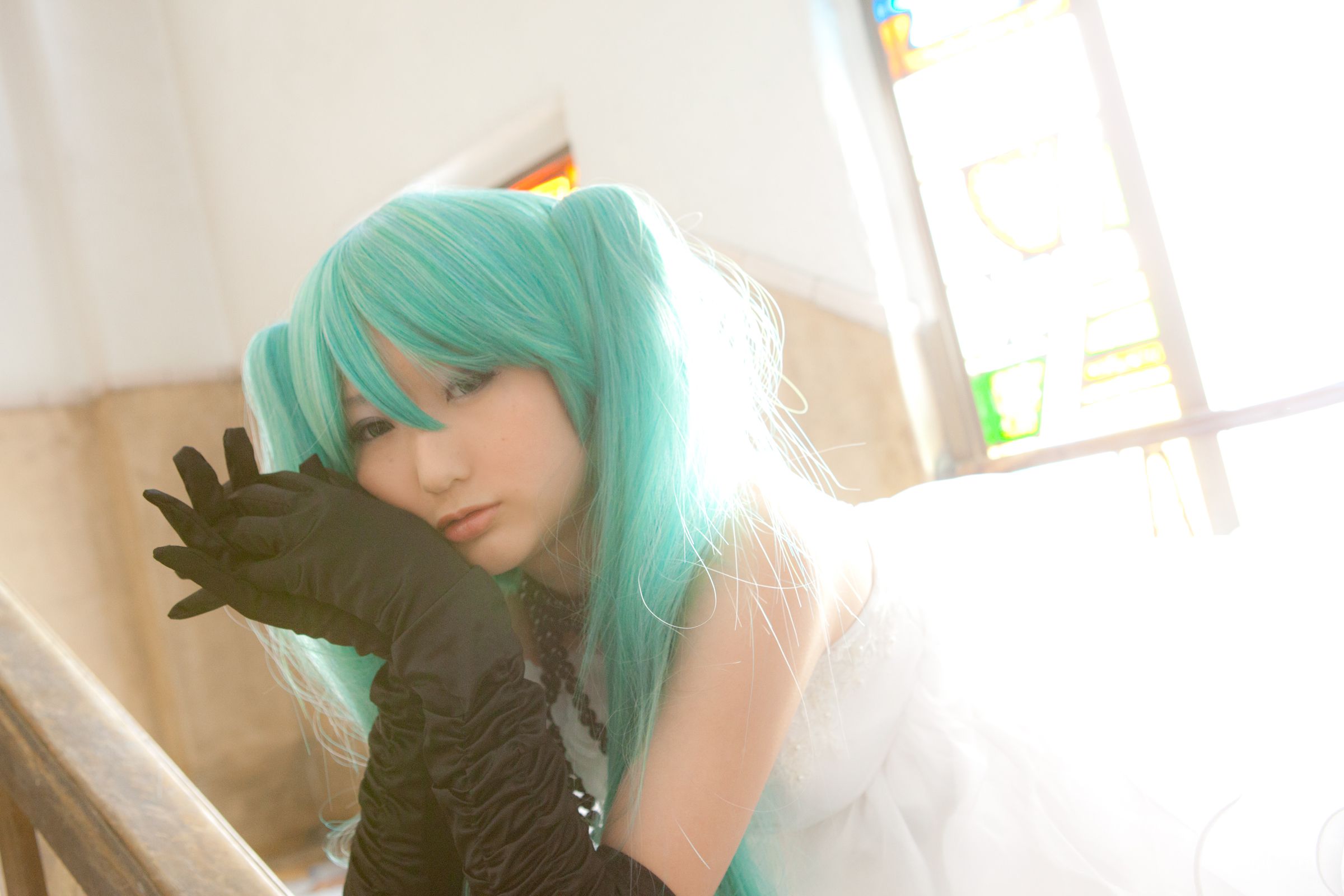[Cospaly] 绿发美少女coser-Vocaloid - Beautiful Hatsune Miku 套图[99P]