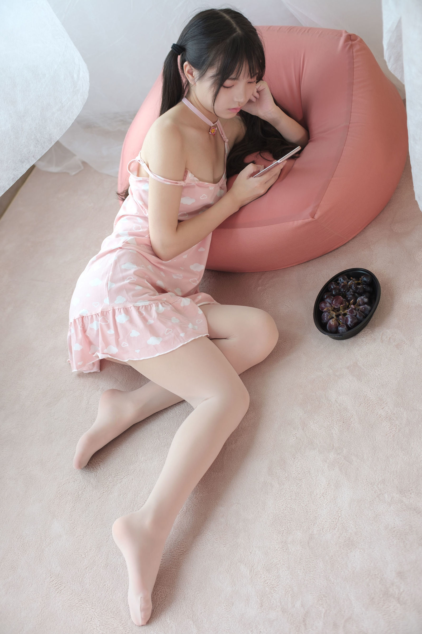 taotuhome[森萝财团] X-039 粉红小可爱的肉丝 萝莉丝袜写真套图第9张