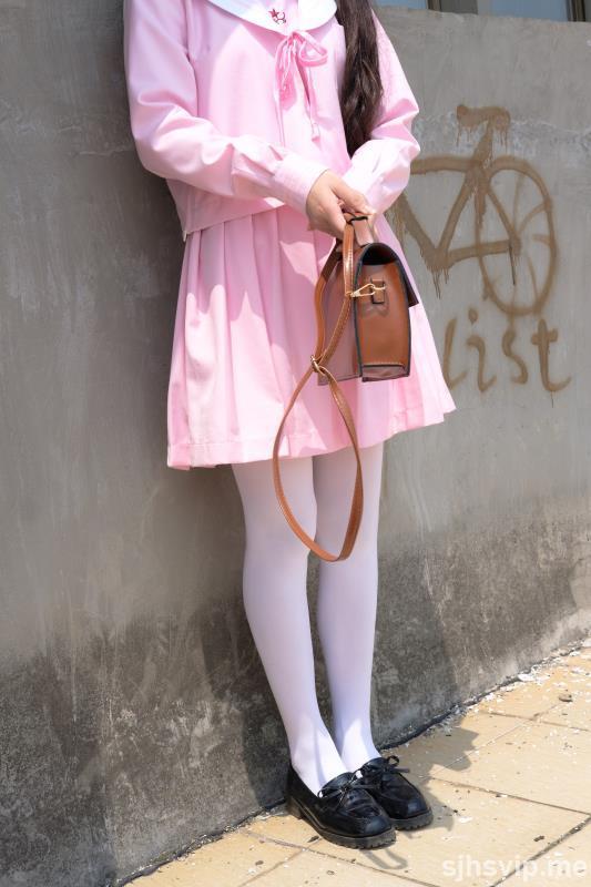 taotuhome[森萝财团] X-026 JK粉色校服白丝 萝莉丝袜写真套图第65张