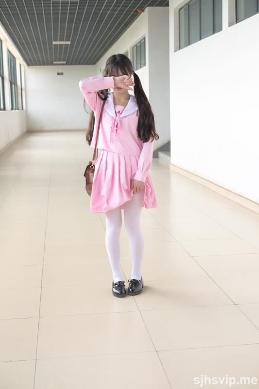 taotuhome[森萝财团] X-026 JK粉色校服白丝 萝莉丝袜写真套图第100张