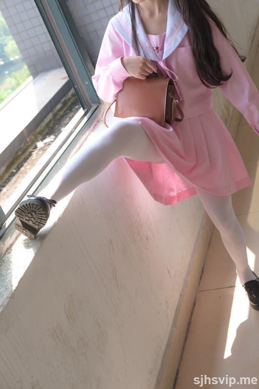 taotuhome[森萝财团] X-026 JK粉色校服白丝 萝莉丝袜写真套图第108张