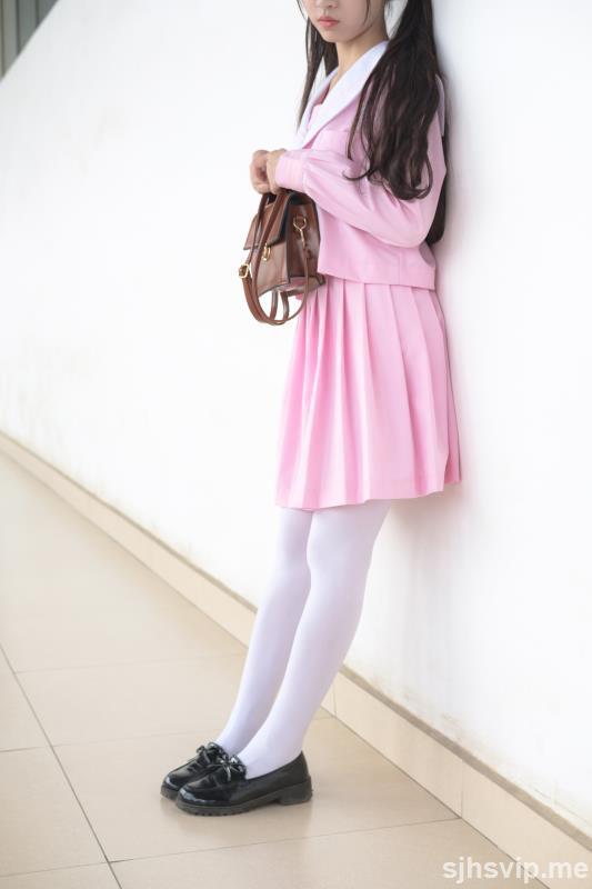 taotuhome[森萝财团] X-026 JK粉色校服白丝 萝莉丝袜写真套图第102张