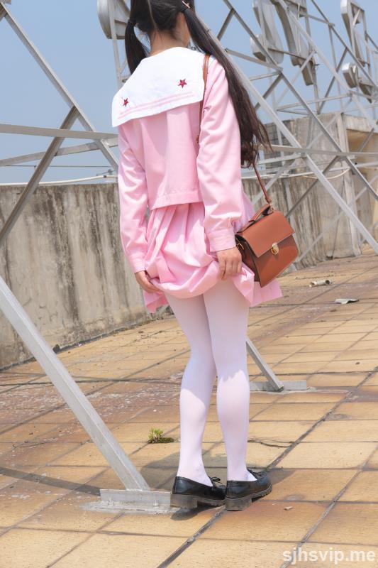 taotuhome[森萝财团] X-026 JK粉色校服白丝 萝莉丝袜写真套图第66张