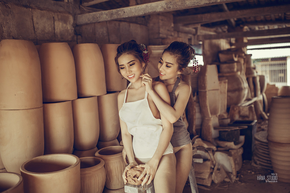 越南名模Thuy Nga Pham越南陶瓷村透视薄纱系列香艳迷人写真103P