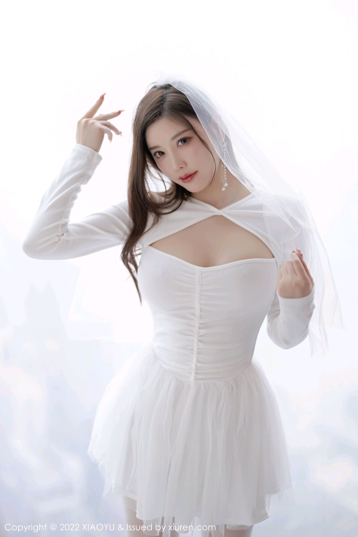 [XIAOYU语画界]-Vol.739-杨晨晨Yome-白色婚纱服饰搭配白色丝袜-套图之家