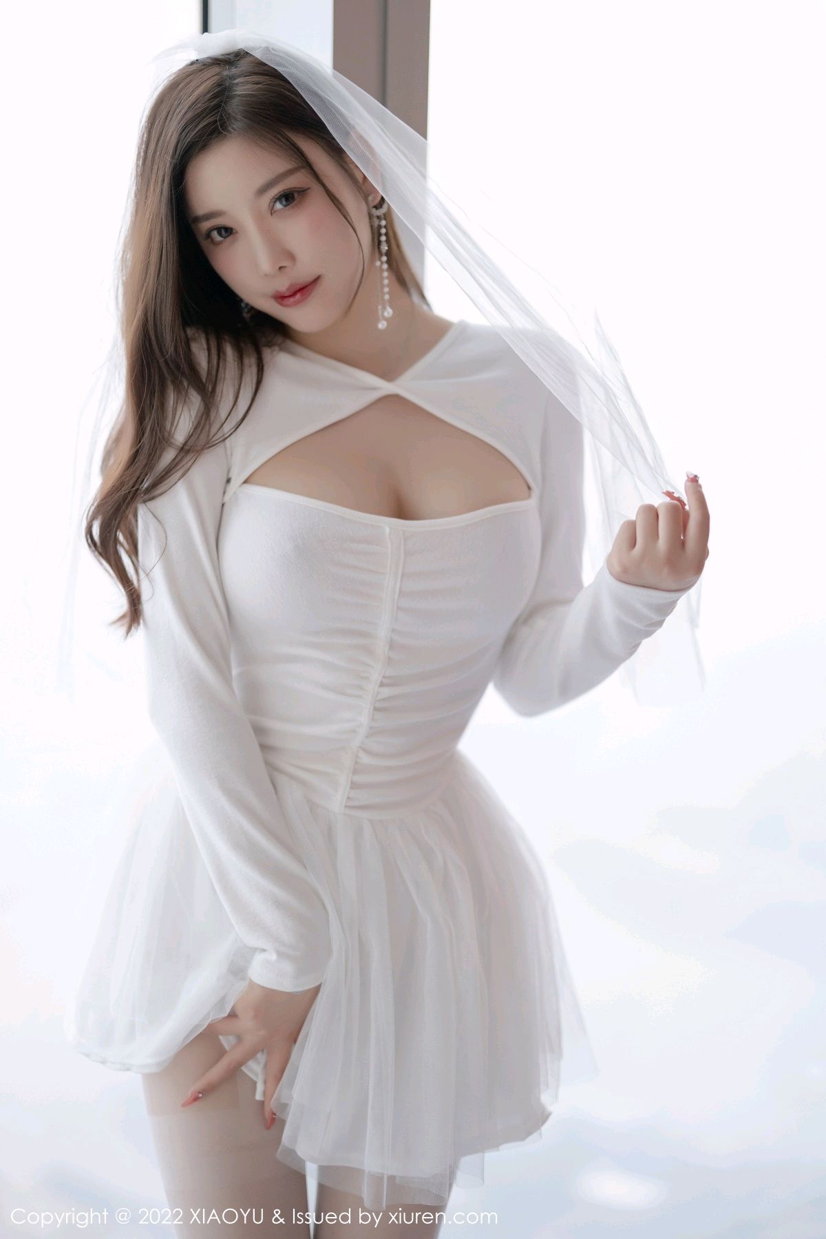 [XIAOYU语画界]-Vol.739-杨晨晨Yome-白色婚纱服饰搭配白色丝袜-套图之家